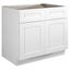 White Shaker 42'' Plywood Base Kitchen Cabinet with MDF Doors