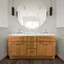 Modern Birch 60-Inch Freestanding Bathroom Vanity Cabinet