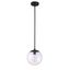 Matte Black Glass Mini Globe LED Pendant Light