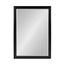 Black Polystyrene Framed Rectangular Wall Mirror 27.5x39.5