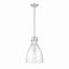 Beechmont Polished Nickel 16.75'' Glass Pendant Light