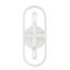 Elegant Matte White Dimmable Direct Wired Wall Sconce