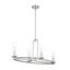 Hudson Heights 32" Polished Nickel Coastal Modern Island Pendant