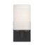 Leavenworth Matte Black Direct Wired Dimmable Wall Sconce