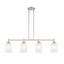 Malone Transitional Brushed Nickel 4-Light Island Pendant