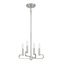 Summit 14'' Modern Brushed Nickel Candelabra Chandelier