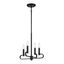 Summit 14" Matte Black and Brushed Nickel Modern Chandelier