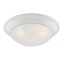 Tap 3-Light Matte White Modern Flush Mount Ceiling Light