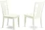 Logan Classic Slat-Back Dining Chairs in Linen White - Set of 2