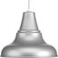 Medium Metallic Gray Aluminum Indoor/Outdoor Hanging Lantern