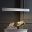 Draper 40" Brushed Aluminum Dimmable LED Linear Island Pendant