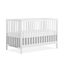 White 5-in-1 Convertible Crib with Adjustable Mattress Support