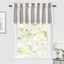 Chris Gray Linen Textured Blackout Valance with Vertical Stripes