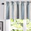 Jean Navy Linen Striped Blackout Rod Pocket Valance, 52" x 14"