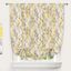 Leah Golden Yellow and Gray Floral Tie-Up Curtain 45" x 63"