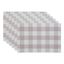 Dusty Lilac and White Cotton Buffalo Check Placemats Set