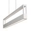 Echo 45" White Aluminum LED Linear Pendant Light