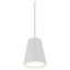 Hartford Minimal 8" White LED Outdoor Pendant Light