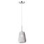 Polished Chrome Smoke Glass LED Pendant Light