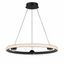 CCT Selectable Black Aluminum 24" LED Pendant Light