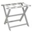 Light Gray and White Recycled Plastic Folding Luggage Rack