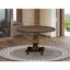 Rustic Jacobean 48" Round Rubberwood Dining Table