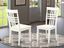 Logan Classic Slat-Back Dining Chairs in Linen White - Set of 2