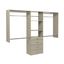 Weathered Grey Deluxe Closet Organizer Kit with Drawers