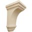 Mini Jefferson Rubberwood Corbel 3.5"W x 3.75"D x 6"H