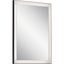 Matte Black LED Frameless Vanity Mirror