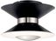 Matte Black and White LED Flush Mount Ceiling Light