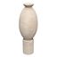 Handcrafted Off-White Ceramic Table Vase with Rustic Finish