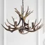 Eldora 30" Brown Resin Antler 5-Light Chandelier