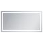 Rectangular Silver LED Bathroom Vanity Mirror 36" x 72"