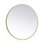 Elegant Brass 41'' LED Bathroom Vanity Mirror with Adjustable Light