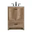 Natural Oak 24" Single Bathroom Vanity with Porcelain Sink