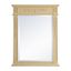 Danville Hand-Crafted 28" x 36" Traditional Wood Frame Mirror in Light Antique Beige