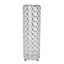 Elipse 11" Chrome and Crystal Decorative Vase/Candle Holder