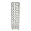 Elipse 11" Chrome and Crystal Decorative Vase/Candle Holder