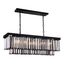 Sydney Matte Black 12-Light Steel Chandelier with Silver Crystal