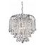 Transitional Addison 3-Light Chrome Pendant with Royal Cut Crystals