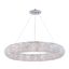 Parisian Chrome and Crystal Halo 18-Light Chandelier