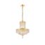 Gold 6-Light Pendant with Clear Royal Cut Crystal