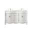 Antique White Double Freestanding Vanity with Quartz Countertop