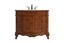 Danville 42" Teak Traditional Single Vanity with Marble Top