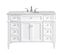 Park Avenue 48 Inch White Marble Top Single Bathroom Vanity