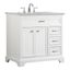 Americana 36" White Marble Top Single Bathroom Vanity