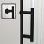 Elegant Matte Black Frameless Pivot Shower Door with Clear Glass, 36"W x 72"H