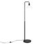 Arc Black Metal and Transparent Glass Floor Lamp