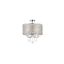 Elise Chrome Crystal 4-Light Flush Mount Ceiling Fixture